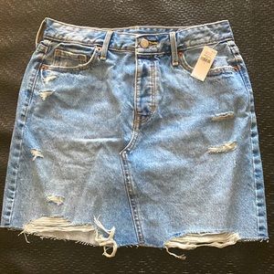 Light Denim Mini Skirt